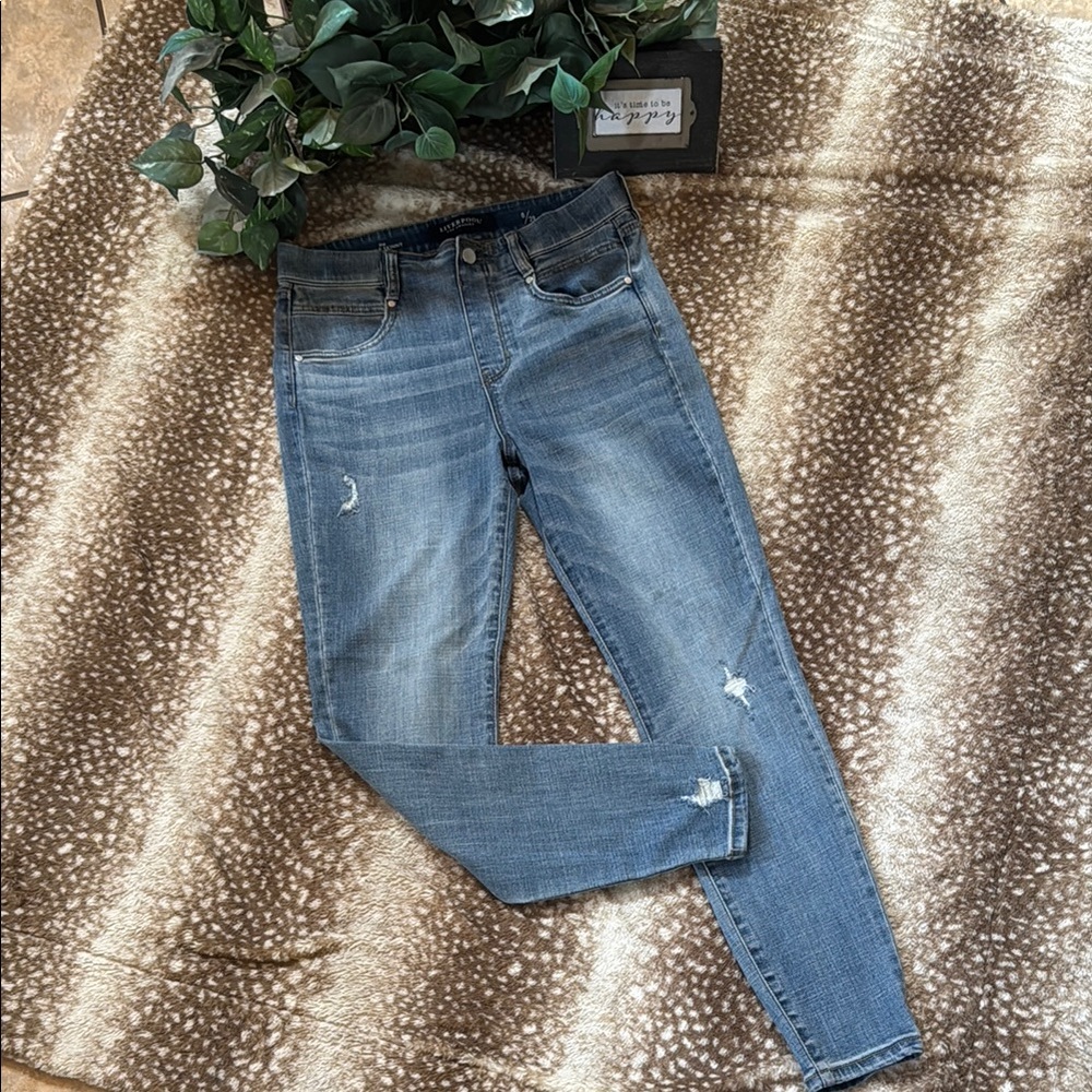 Liverpool Blue Skinny Jeans Modern Distressed